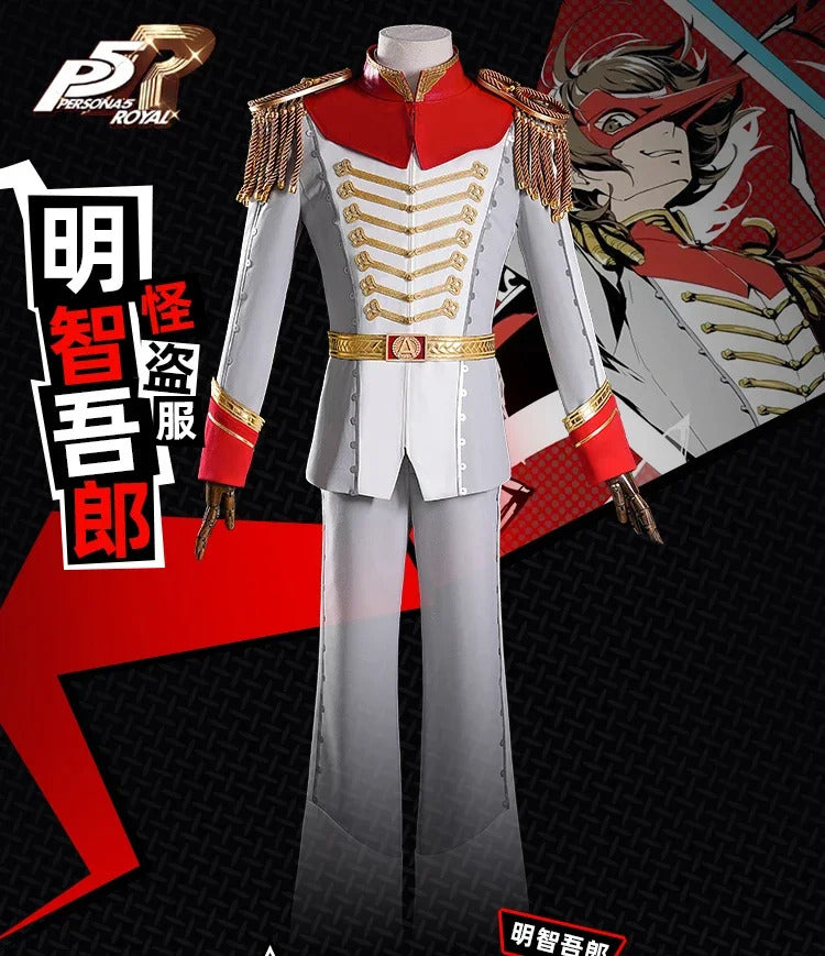 Anime Person 5 Akechi Goro Cosplay Costume Strange Thief Uniform Halloween Carnival Party Christmas Play Role Clothes