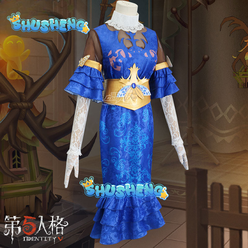IdentityV Game Emily Dyer Doctor Firefly Blue Evening Dress New Arrival Cosplay Costume Women Hot Sale Party Suit High Quality