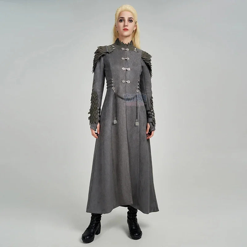 Shusheng-R Rhaenyra Targaryen Cosplay Fantasy Women Costume Houses Cos Dragon Rhaenyra Fantasia Halloween Fashion Dress Uniform Prop Set