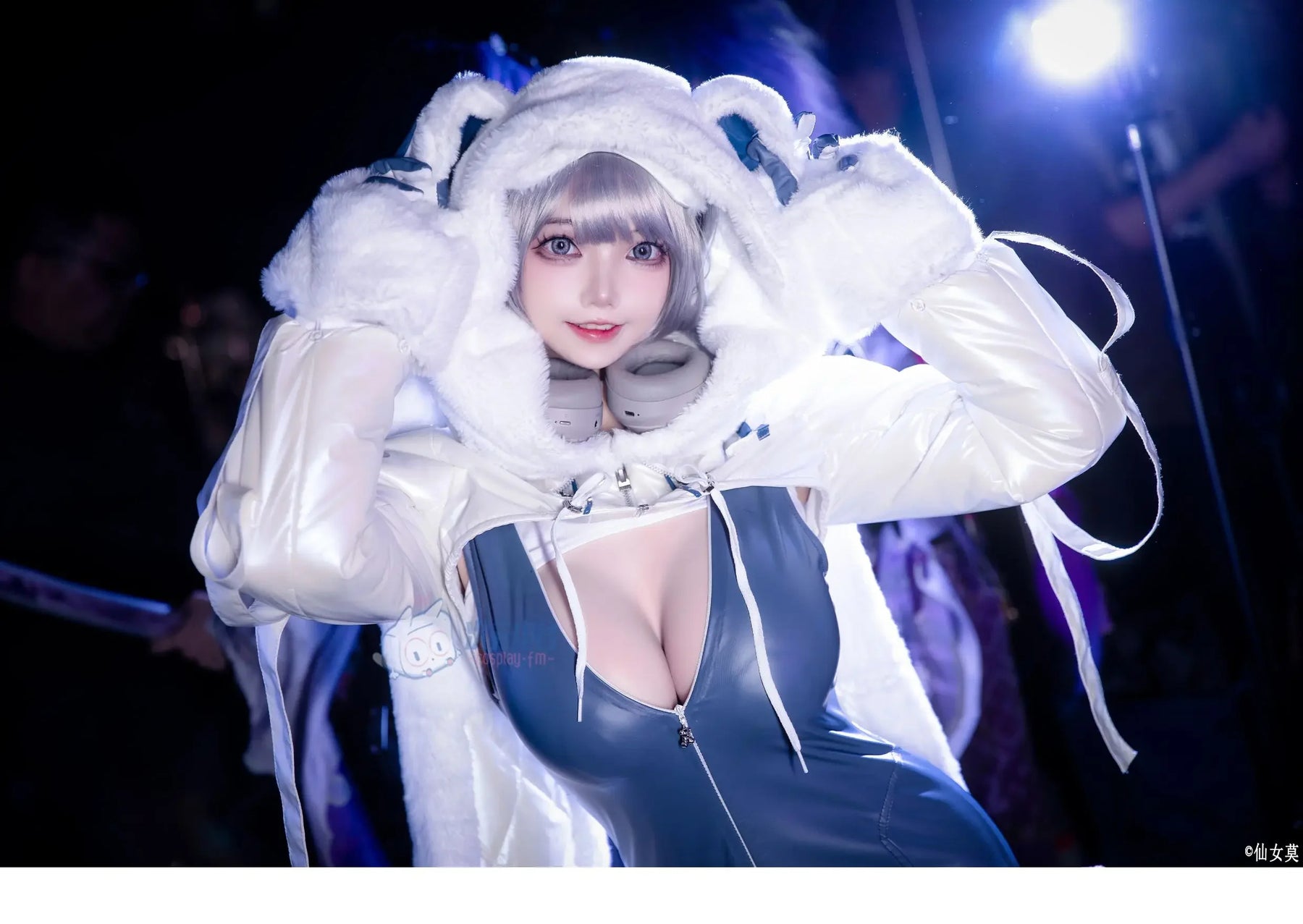 Shusheng-R Game NIKKE:The Goddess of Victory Neve Cosplay Costume Tight leather jumpsuit coat hat Halloween carnival sweet uniform Neve set