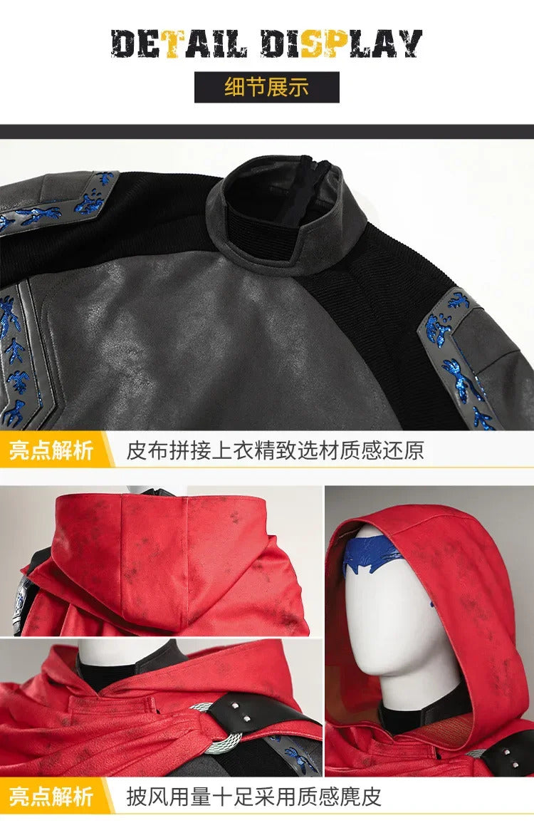 Movie Billy Kaplan Cosplay Agatha Cos All Along Costume Shoes Cloak hair accessories belts men fantasy Halloween party uniform