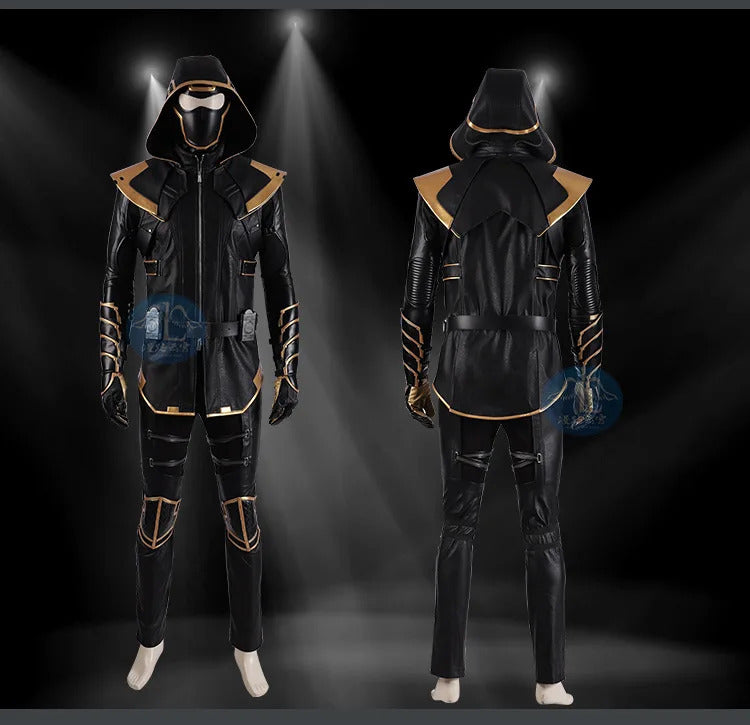 Superhero Hawkeye Cosplay Ronin Costume Shoes masks Thanos Outfits Hoodie Luxious Uniforms Party Carnival for Adult Men Any Size