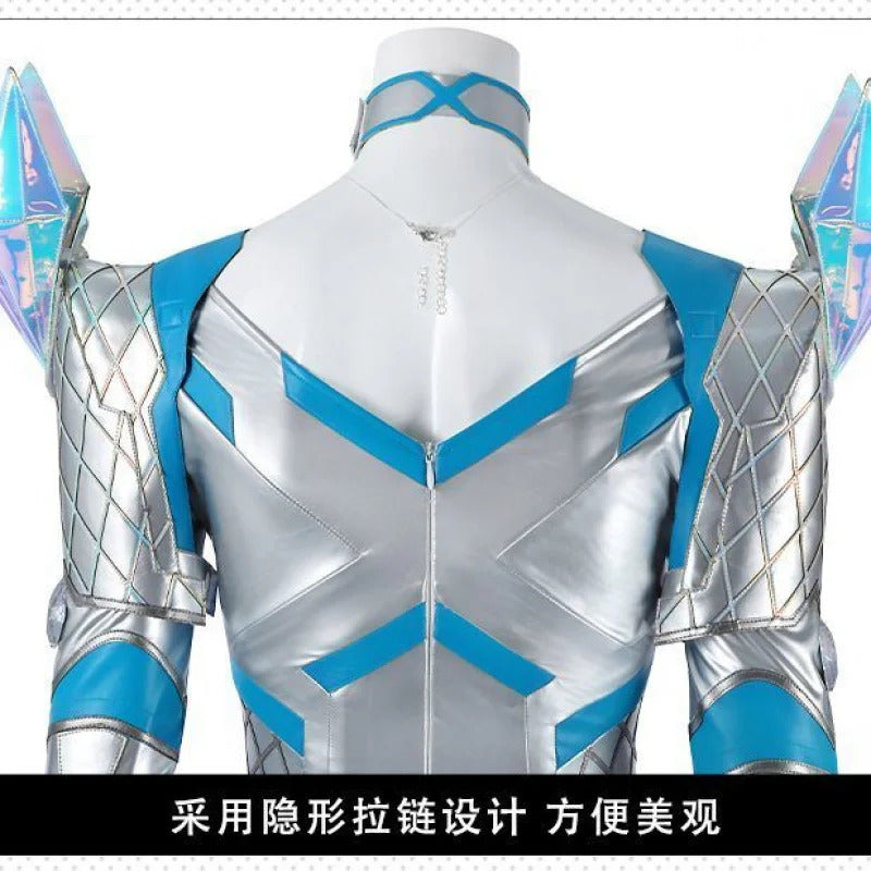 White Queen Emma Grace Frost Rivals cosplay costume High quality women fantasy jumpsuit shoes props shoulder armor Halloween set