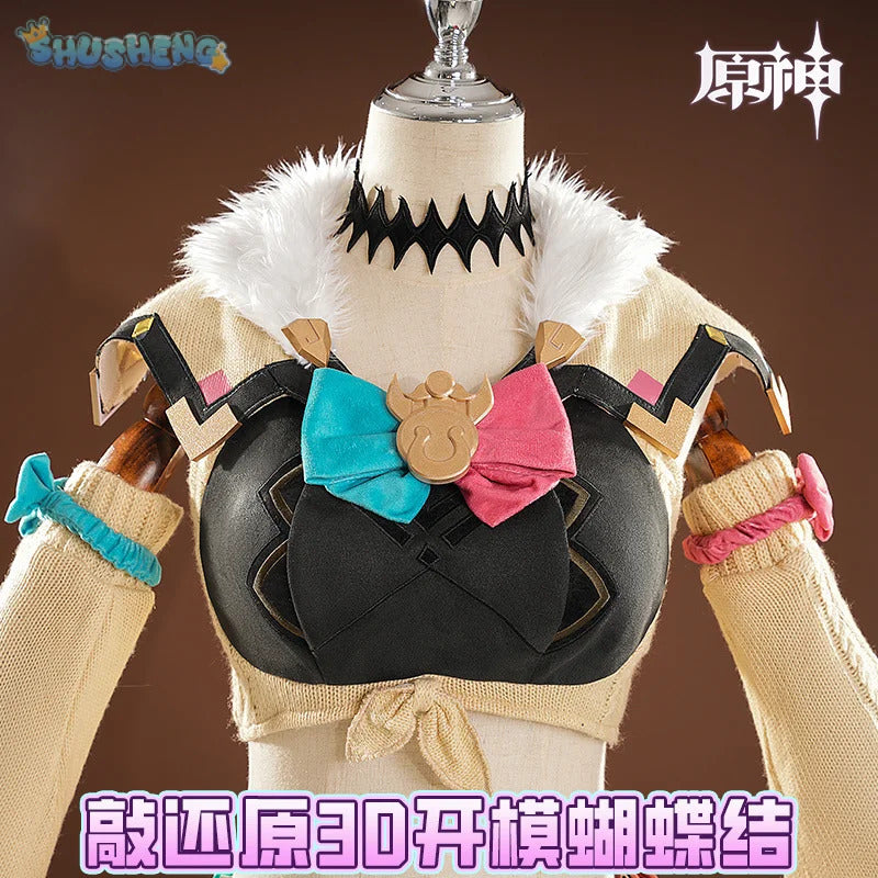 Genshin Impact Varesa Cosplay Costume Belt dress mask tail props accessories uniform Halloween party sweet Woman New Varesa set