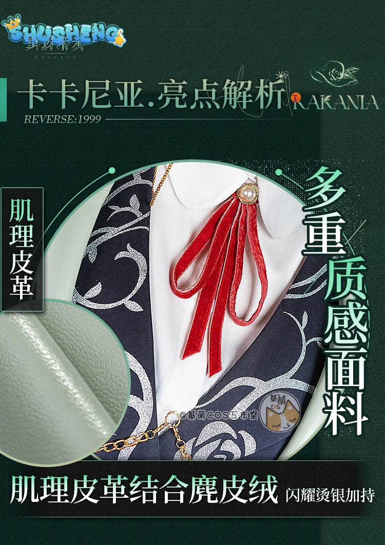 Reverse:1999 Kakania Doctor Game Suit Gorgeous Uniform Cosplay Costume Halloween Party Role Play Outfit Women S-3XL