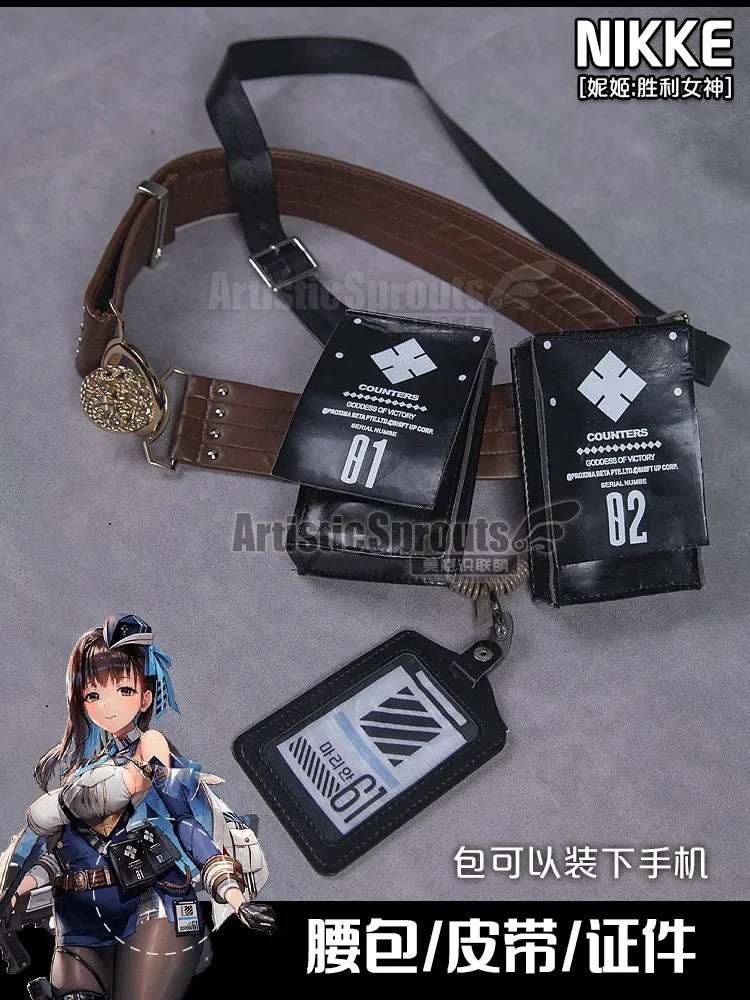 Nikke: Goddess of Victory Cosplay Marianne Costume Marian Women sexy bag buttocks skirt shirt tie hat socks Halloween uniform