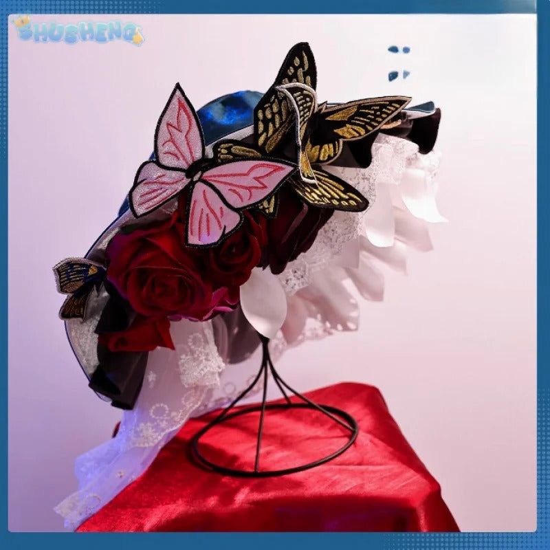 Shusheng-R Identity Ⅴ cosplay Emma Woods Gardener specimen gallery costume Halloween party lolita dress hat waist cover props shirt girl