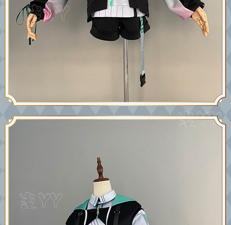 Vtuber VirtuaReal Aza Game Suit Youthful Handsome Fashion Leisure Uniform Cosplay Costume Halloween Party Outfit