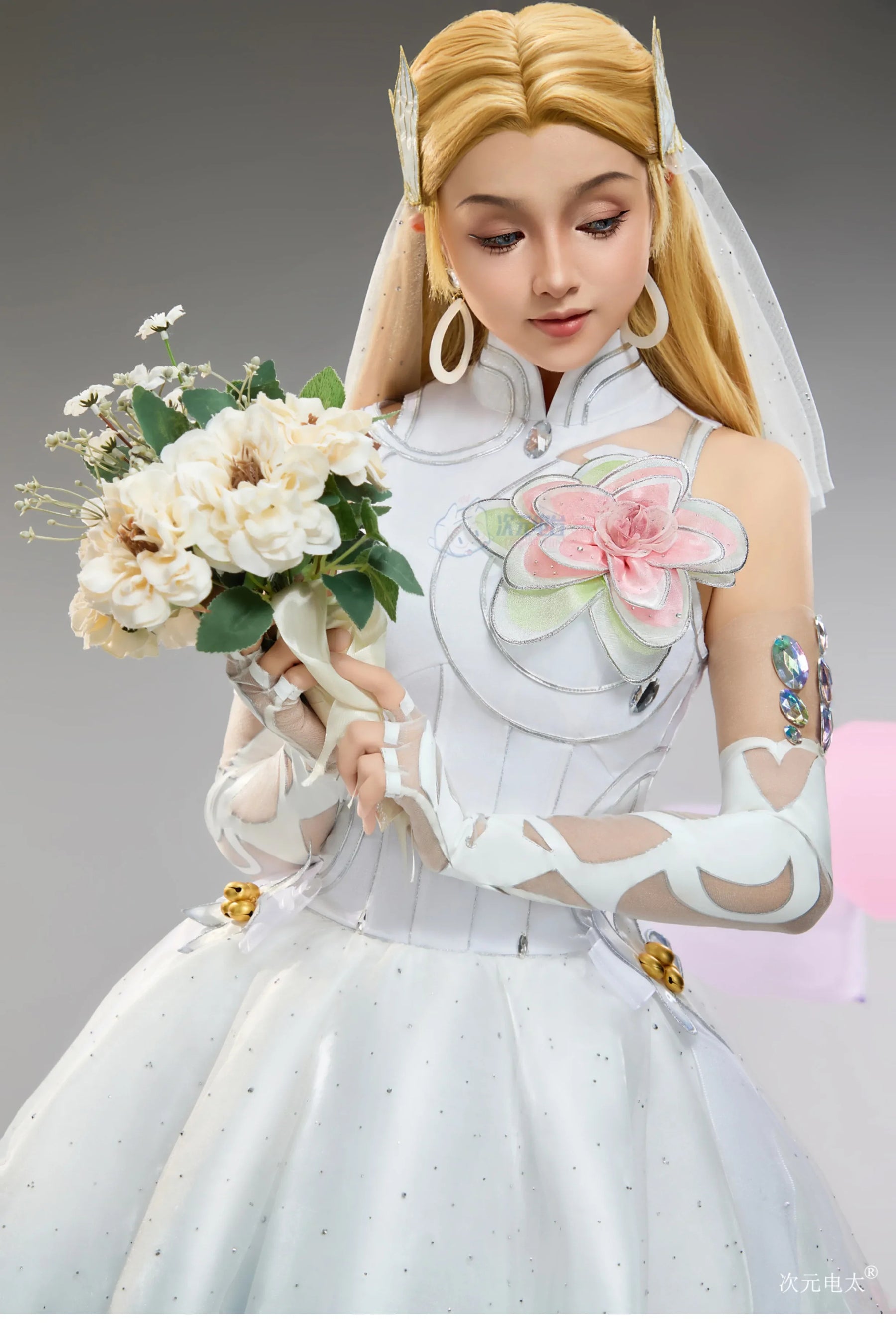 Invisible Woman Susan Storm Richards Cosplay Rivals Costume Halloween Party Women Fantasy Wedding Dress Gloves Socks Sexy Set