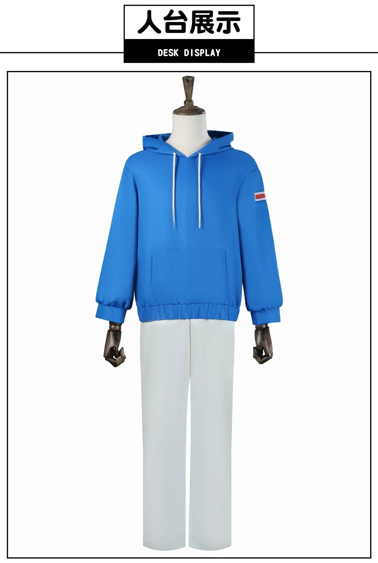 Anime Sakamoto Days Shin Asakura Cosplay Costume Blue Sweatshirt Assassin Halloween Party Women Men Props Accessory