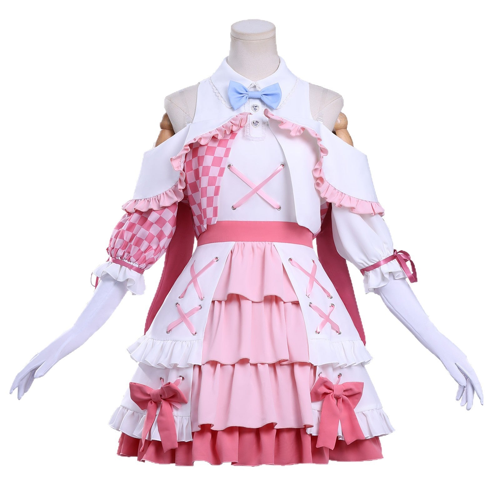Anime Girls Band Cry Hina Tomo 486 Cosplay Costume JK Dress Skirt Headwear Woman Sexy Carnival Halloween Suit
