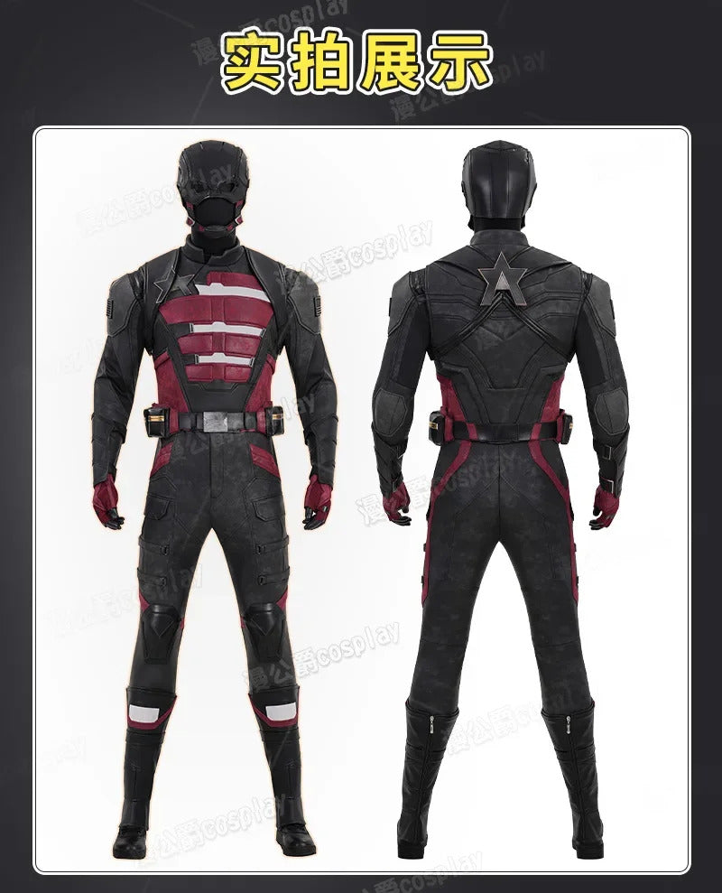 Movie Thunderbolts John Walker Cosplay Costume Agent Uniform Halloween Carnival Party Christmas Play Role Clothes Clothing