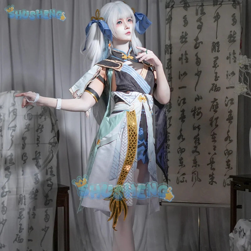 Wuthering Waves Jinhsi Women Cosplay Costume Uniform Halloween Carnival Party Christmas Play Role Clothes Clothing