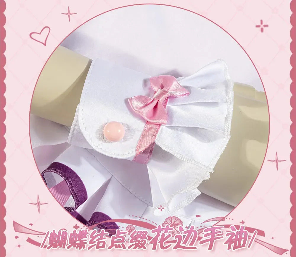 LoveLive!Superstar!!Uehara Ayumu Ruby Kurosawa Wakana Shiki Cosplay Costume Socks Apron Tie Hair Clip Wig Halloween Maid Set
