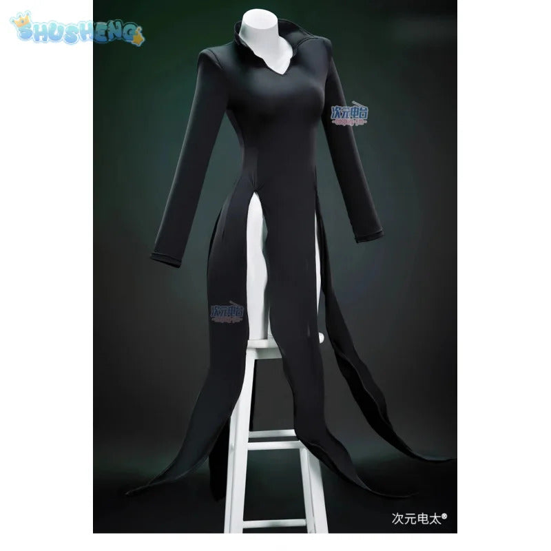 One Punch Man Tornado of Terror Senritsu No Tatsumaki Cosplay Costume Wig Black Dress Women Girl Outfit Halloween Child Uniform