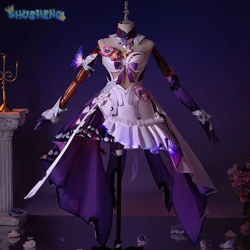 Game Honkai: Star Rail Castorice Cosplay Costume Halloween Carnival Gorgeous Dress Ladies Lolita Props Accessories Sweet Set