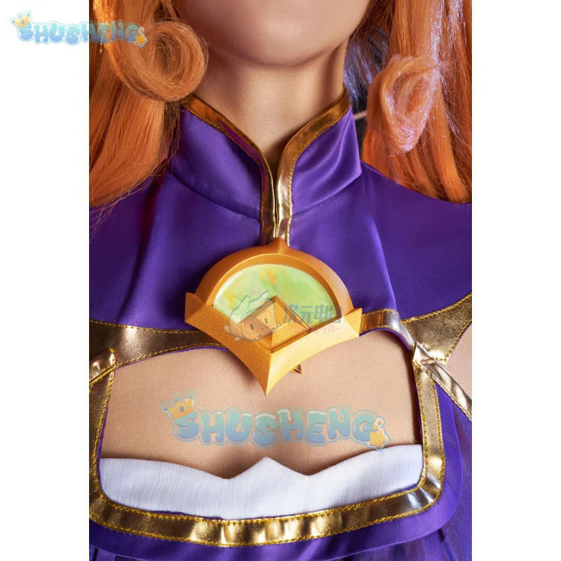 Game Lol Neeko Cosplay Costume Ears, hats, tail,accessories Halloween party funny and cute uniform Neeko Woman Man Set