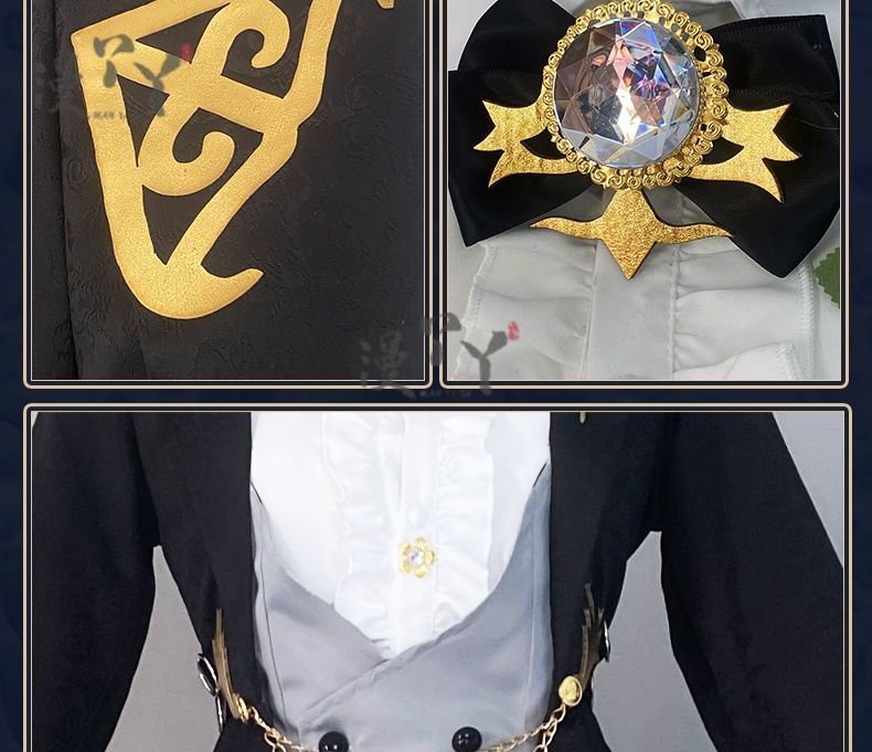 Game Identity V Demi Bourbon Cosplay Costume Barmaid True Proof New Skin Uniforms Costume Suits Black Clothes