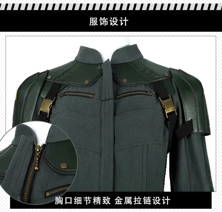Movie Thunderbolts Yelena Belova Cosplay Costume Superhero Jumpsuit Halloween Party Uniform Accessories Props Complete Set