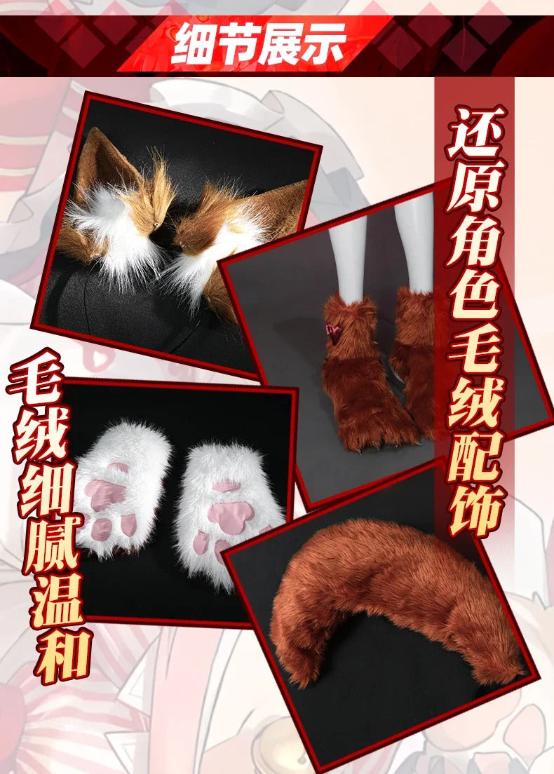 New Tamamo Cat Fate/Grand Order Cosplay FGO Costume Woman Man Halloween maid dress ear foot glove tail full set Lolita uniform