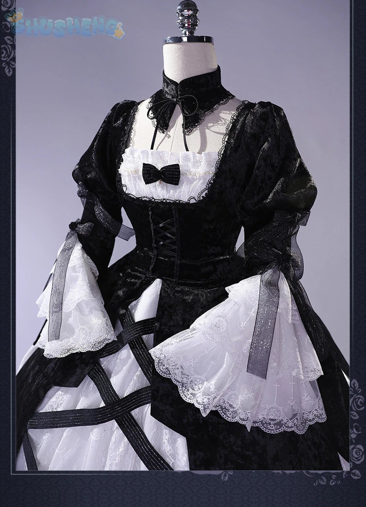 Anime Roses Maiden Cosplay Sui gin tou Mercury Lamp Costume Dark Gothic Lolita Dress High Quality Halloween Uniform Accessories