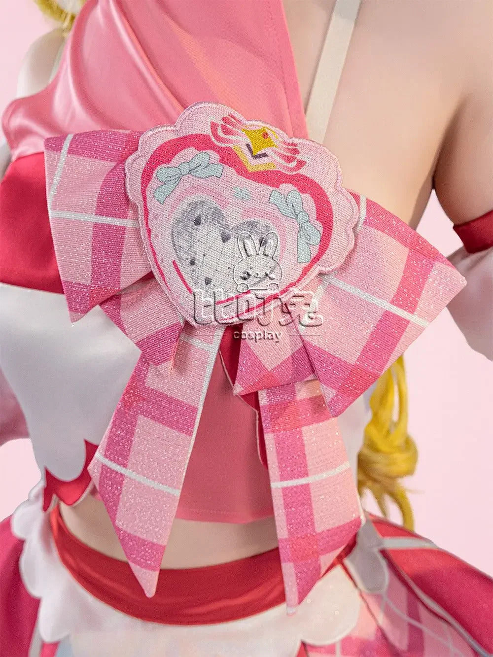 You and Idol Precure♪ Sakura Uta Cosplay Costume Halloween Carnival Women Sweet Pink Lolita Dress Accessories Props Wig Uniform
