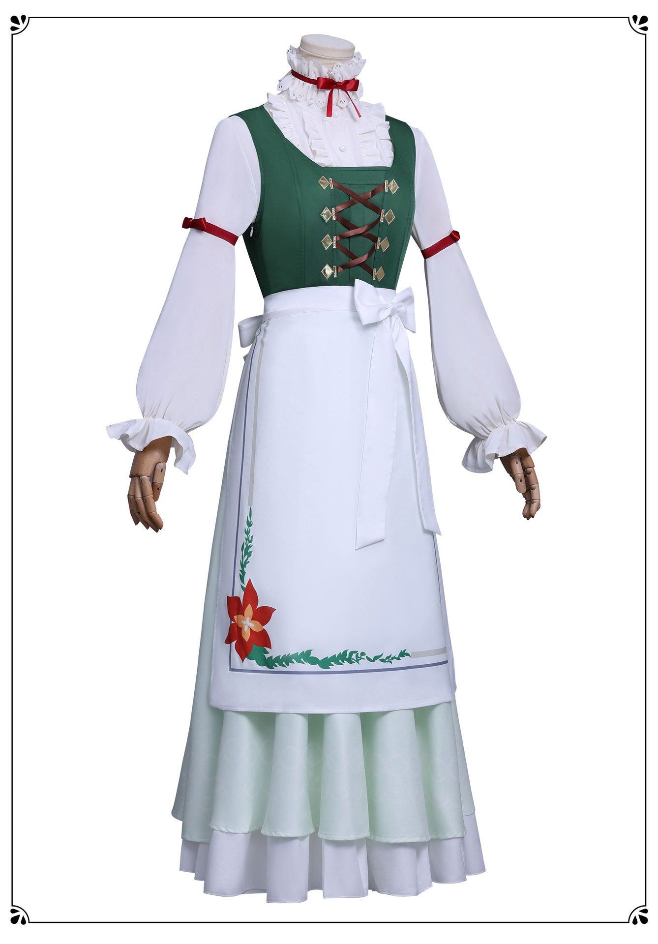 New Frieren Beyond Journey's End Stark Collaboration Cosplay Costume Wigs Dress Apron Full Set Halloween Anime Daily Outfit
