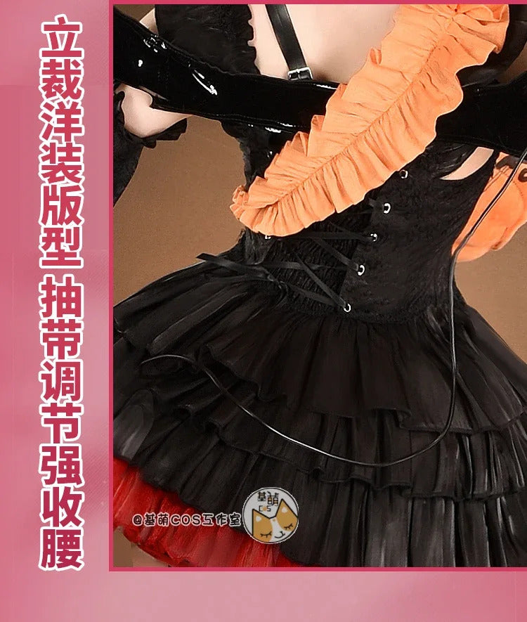 Shusheng Te Cos to Halloween Little Devil Dress Cosplay Costume Uniform Halloween Carnival Party Christmas Play Role Clothes