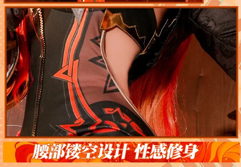 Mavuika Cosplay Costume Game Genshin Impact Uniform Halloween Carnival Party Christmas Play Role Clothes Clothing for Women