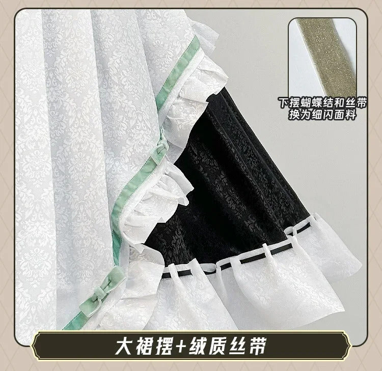 Nu: Carnival Olivine Cosplay Costume Sweet Maid Dress Halloween Carnival Lolita Uniform Accessories Prop Woman Man Olivine Set