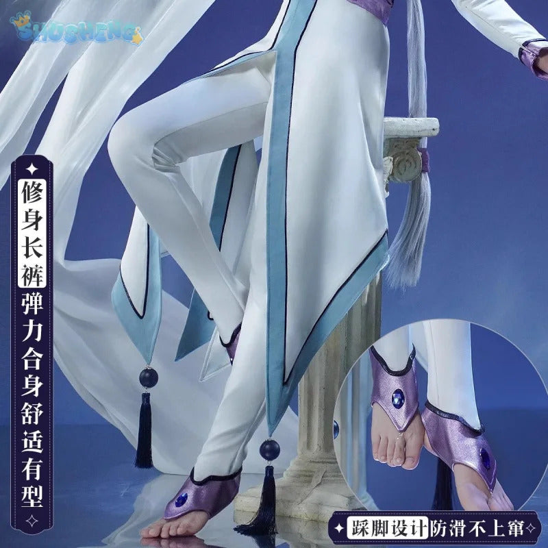 Cardcaptor Sakura Yue Tsukishiro Yukito Cospaly Costume Halloween Carnival Men Women New Fashion Uniform Coat Pants Earrings Set