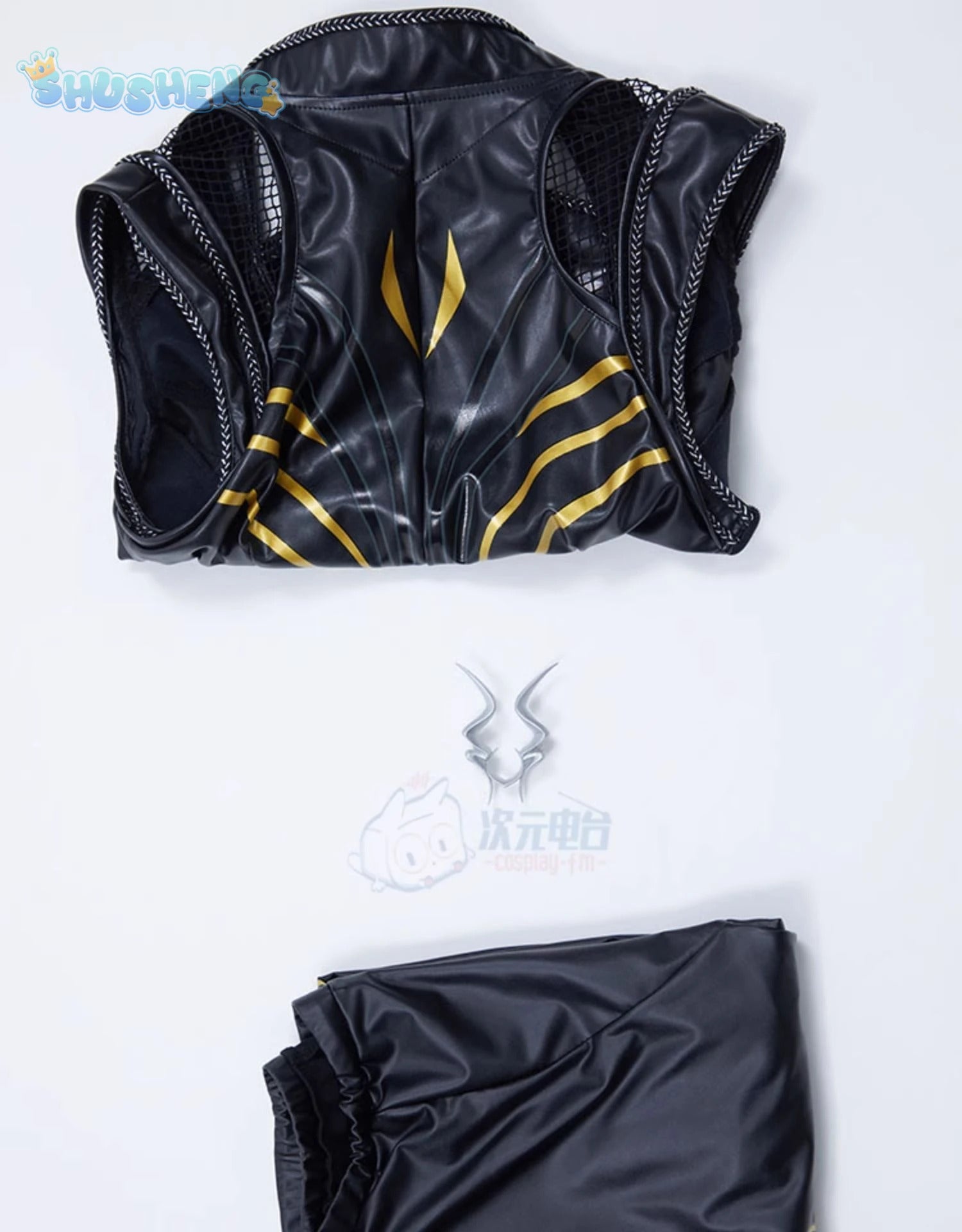 Shadowheart Cosplay BG3 Costume Game Balder Gate 3 Disguise Adult Female Halloween Roleplay Fantasia Black sexy leather suit
