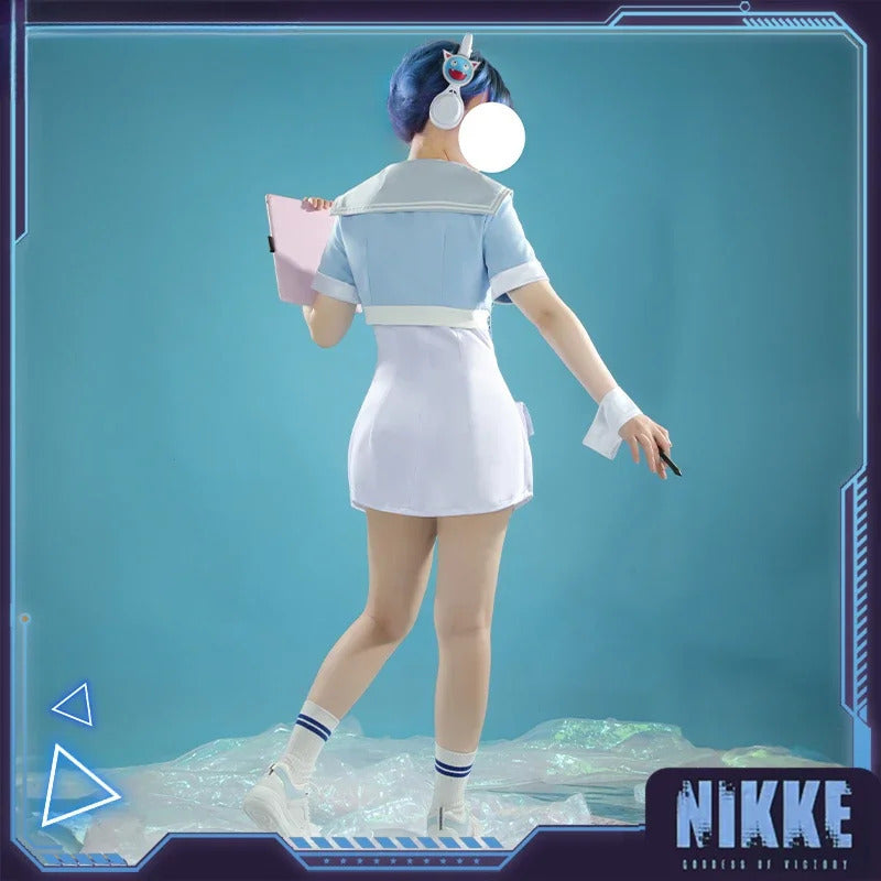 Shusheng-R NIKKE:The Goddess of Victory Shufutty Cosplay Costume Halloween Sweet sailor suit jacket dress socks tie accessories JK uniform