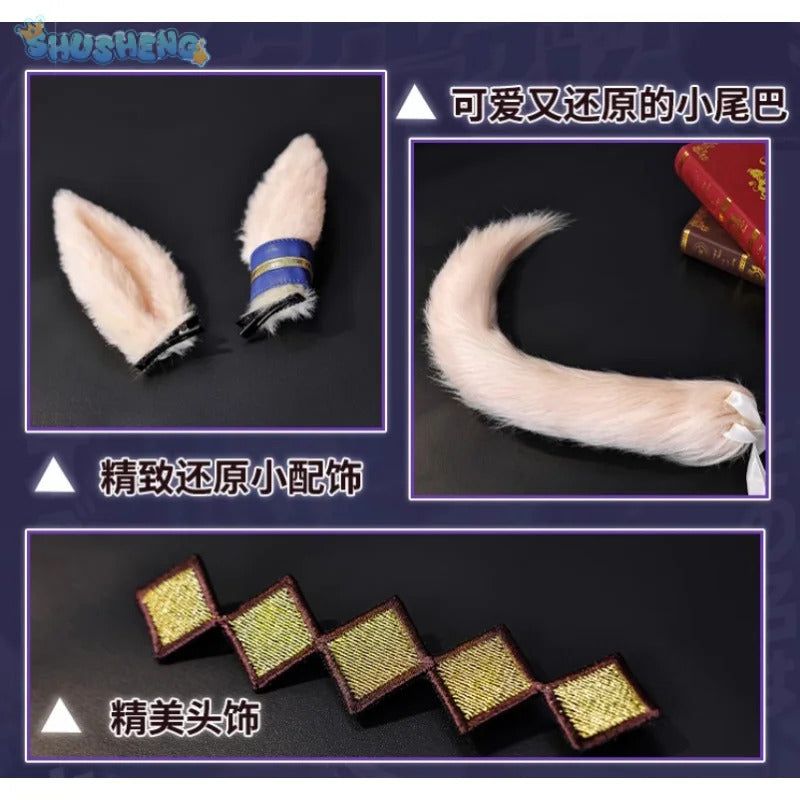 Shusheng-R Oguri Cap Anime Uma Musume Cinderella Gray Cosplay Costume Wig Sportswear Headwear Tail Halloween Party Women Girls casual set