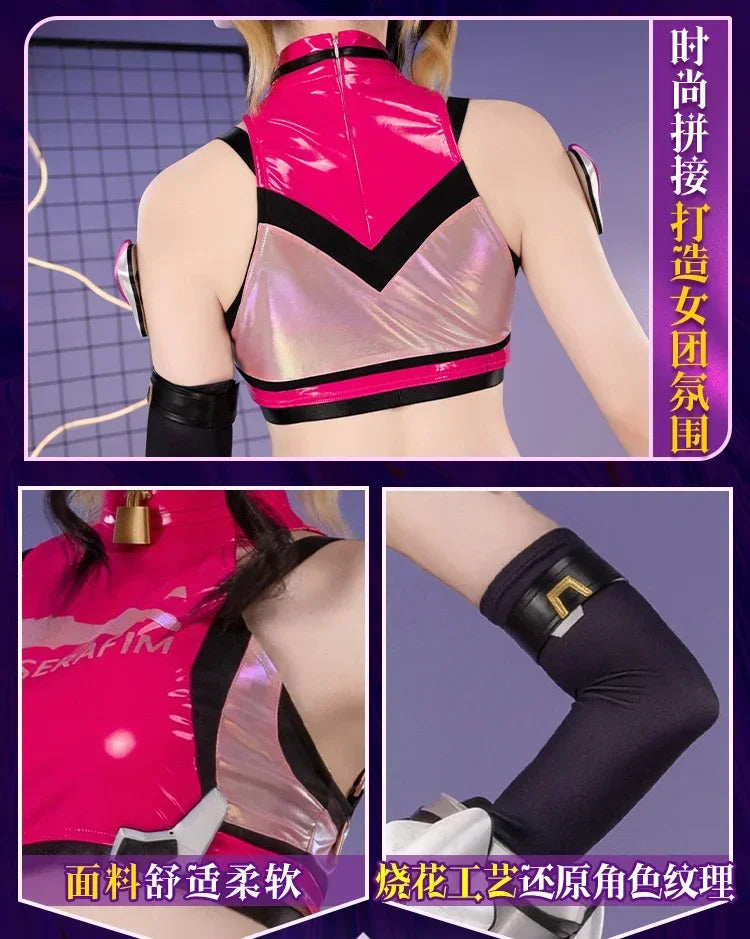 Game Juno OVERWATCH2 Cosplay OW Linkage Girl Goup Costume Halloween Party Sweet Women Uniform Props Accessories Set