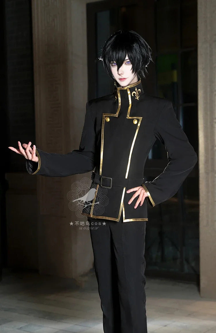 Anime Lelouch Lamp Rouge Cosplay Costume Nezuko Cosplay Code Geass CC Cosplay Halloween Uniform Girls School Dress