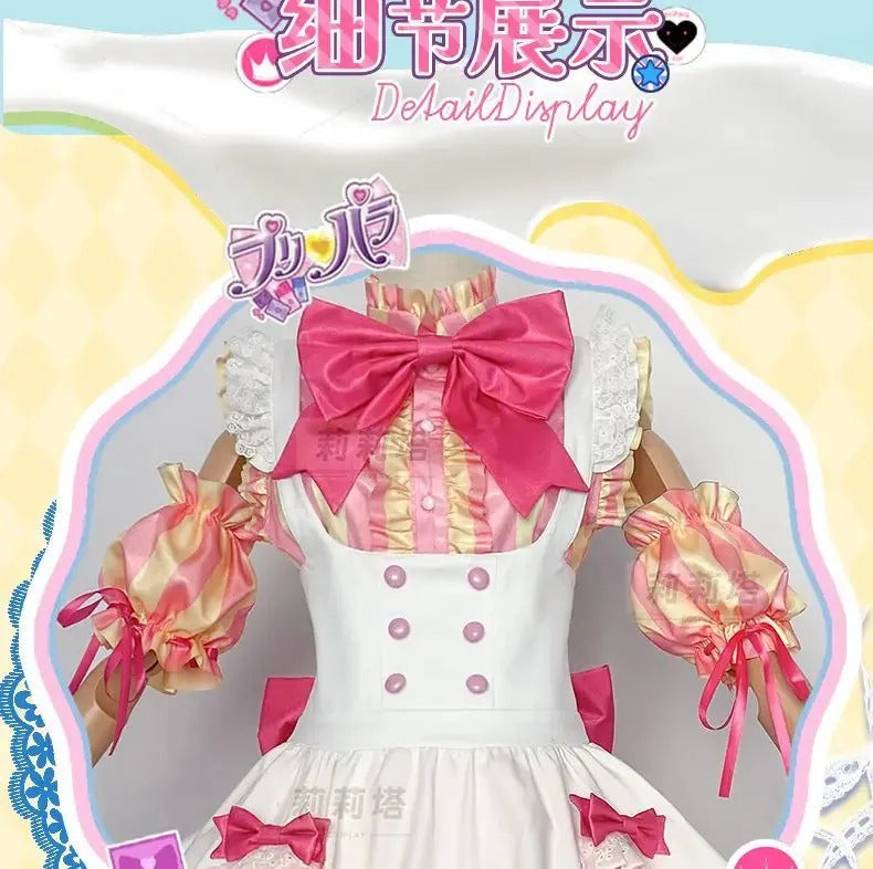 Anime Manaka Laala Pripara Cosplay Costume New Sweet Lolita Dress Wig Accessories Props Uniform Men and Women Cute Maid Set
