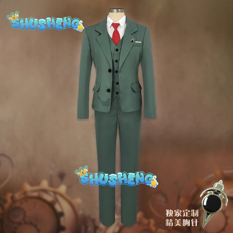 Loid Forger Cosplay Costume Men Anime Suit Blond Wig Twilight Outfit Hat Halloween Party Clothes