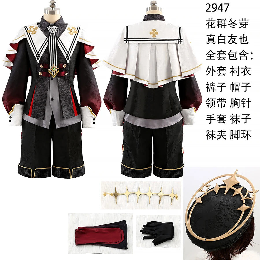 Ensemble Stars Suou Tsukasa Shinobu Sengoku Mashiro Tomoya Hanamura Fuyume Cosplay Costume Fallen Angel Uniform Halloween
