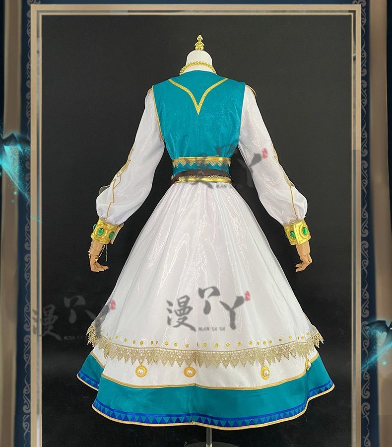 Identity V Anne Lester Toy Merchant Fashion Game Suit Gorgeous Dress Cosplay Costume Halloween Party Outfit Women