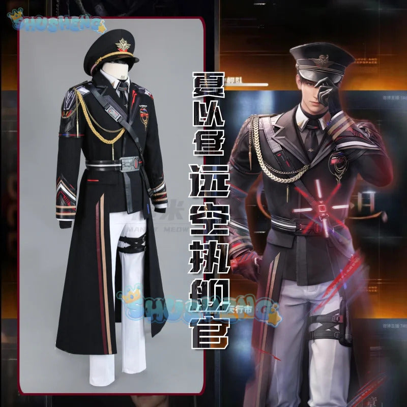 Shusheng-R Love And Deepspace Caleb Cosplay Costume Far Air Naval Officer Uniform Halloween Party for Women Men Carnival