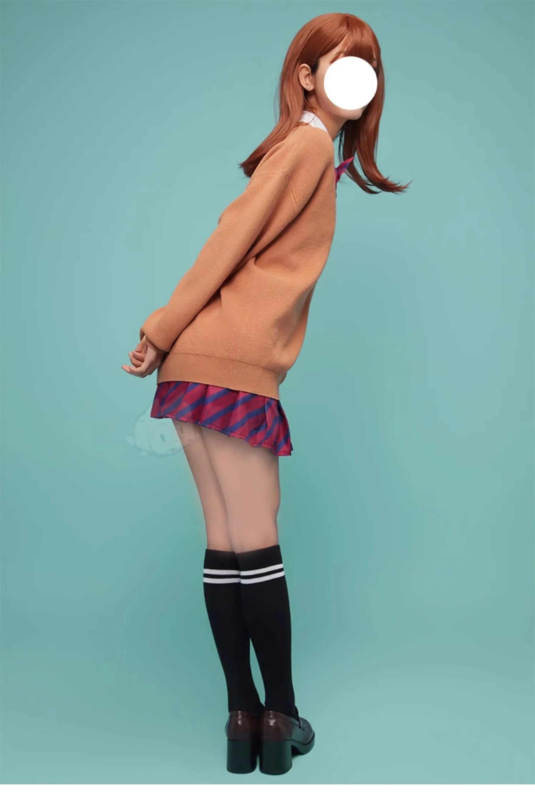 Anime Yamai Ren Komi Can't Communicate Cosplay Costume Halloween Carnival Sweet JK Uniform Sweater Coat Socks Women's Man Set