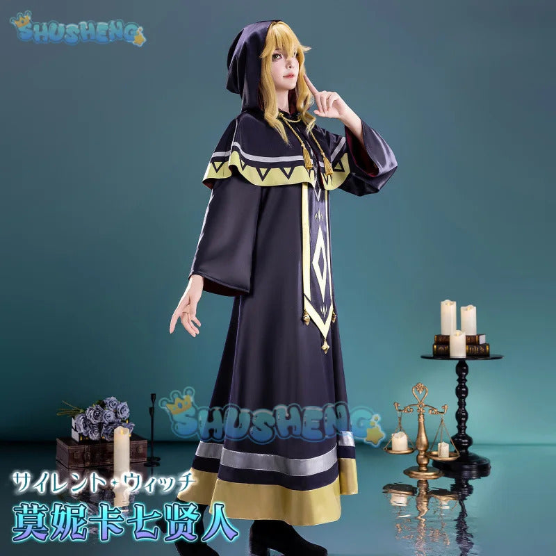The Secret of the Silent Witch Monica Everette Cosplay Costume Uniform Halloween Carnival Party Christmas Play Role Clothing