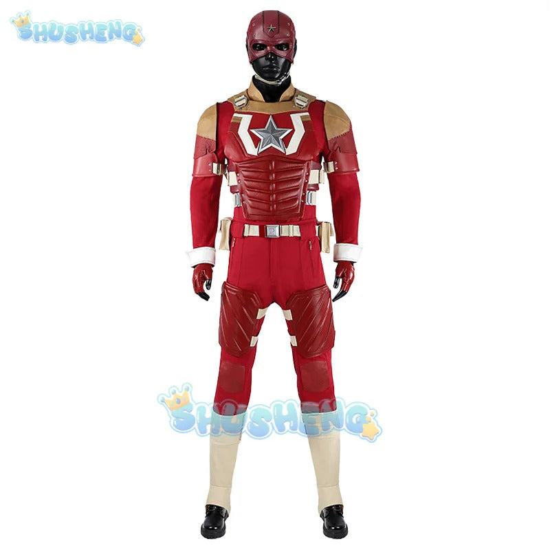 Movie Thunderbolts Red Guardian Cosplay Costume Uniform Halloween Carnival Party Christmas Play Role Clothes Clothing