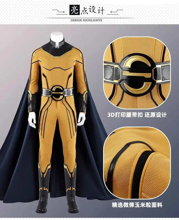 Movie Sentry Cosplay Thunderbolts Costume Halloween men's tight fitting jumpsuit shoes props fantasy combat uniform Net set