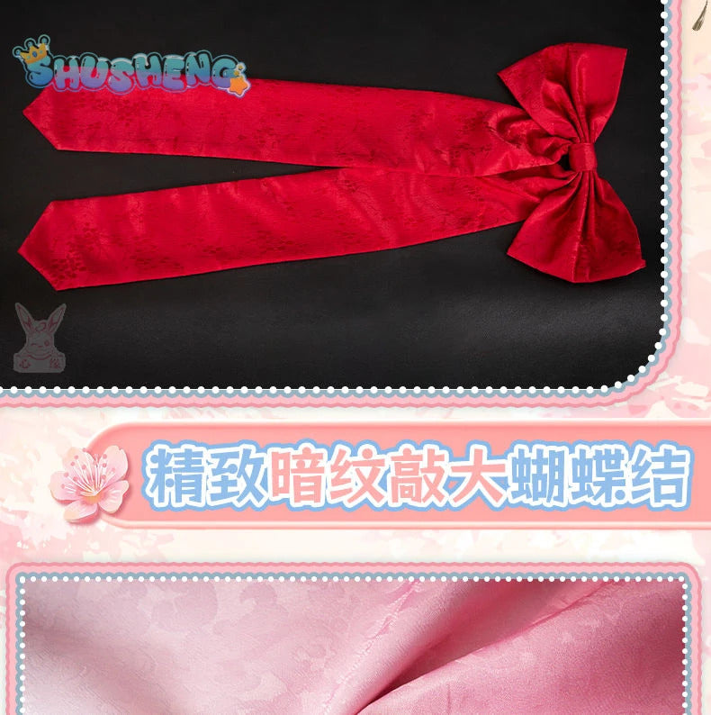 Anime Senren * Banka Tomotake Yoshino Cosplay Costume Party Christmas Witch Sweet Kimono Accessories Prop Woman Man Set S-XXL