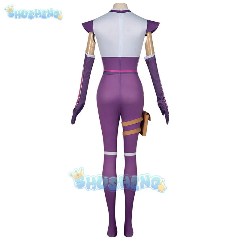 Momochi Ayame Cosplay Costume Jumpsuit Anime I'm Living with An Otaku NEET Kunoichi Headwear Halloween Party Women Girls Props