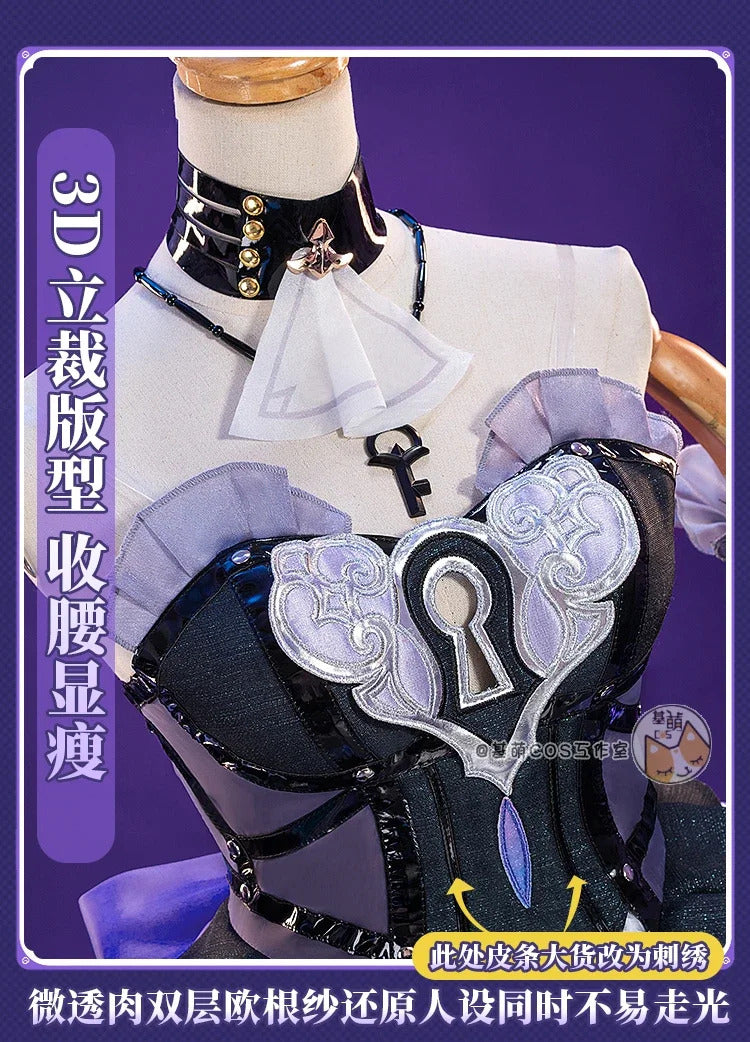 Game Honkai: Star Rail The Herta Cosplay Costume Gorgeous Elegant Combat Uniform Carnival Party Role Play Clothing S-XXL