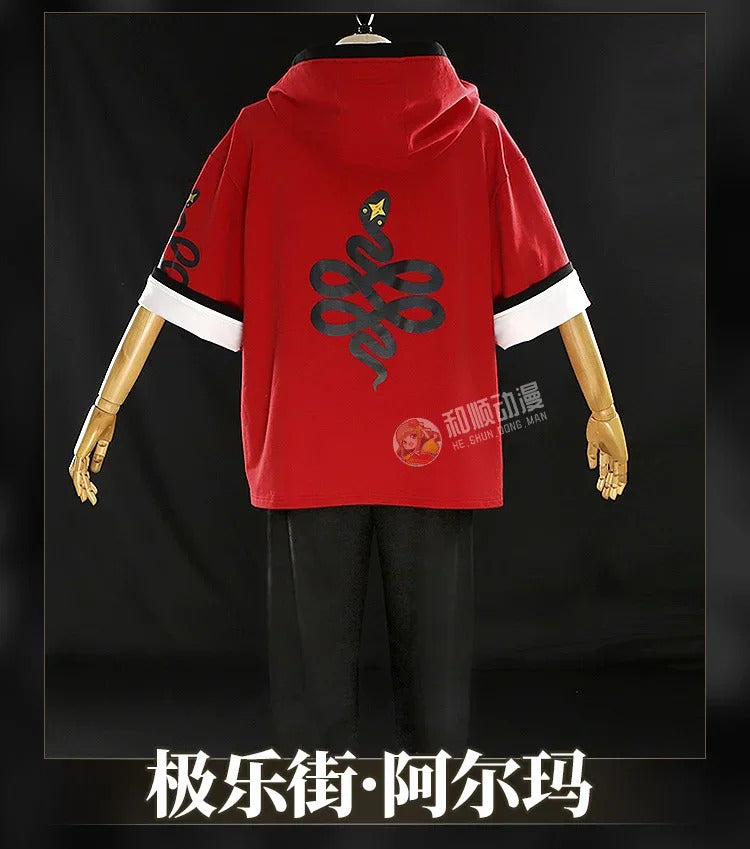Gokurakugai Aruma Cosplay Costume Uniform Halloween Carnival Party Christmas Play Role Clothes Clothing for Men Shusheng