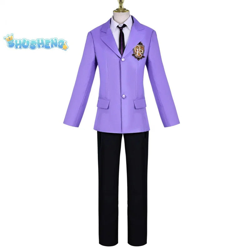 Anime Fujioka Haruhi Cosplay Costume Ouran High School Host Club Cosplay Schoolboy School Uniforms Uniform Suits